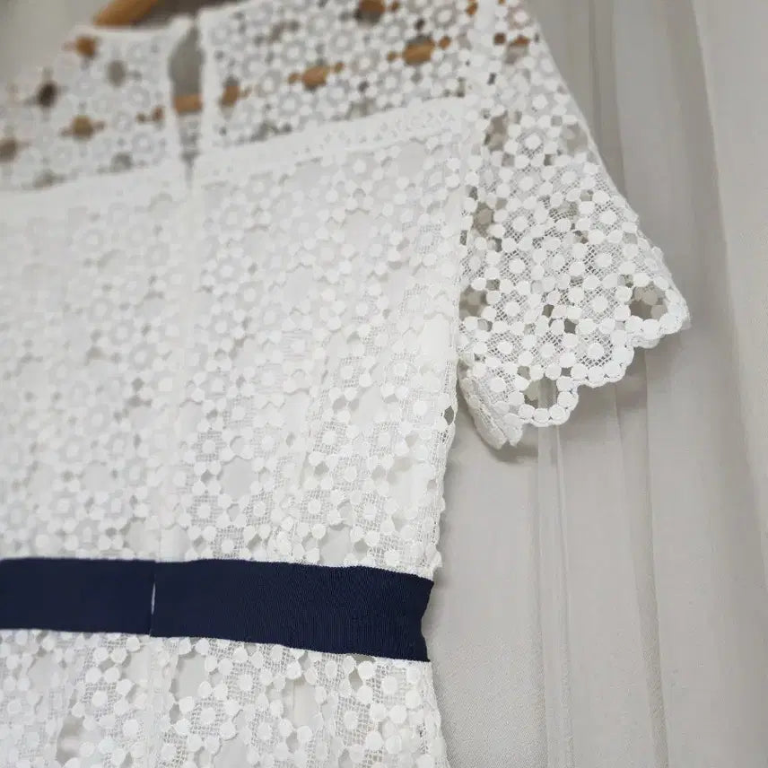 [BUNJANG] Plastic Island White Lace Long Dress / 플라스틱아일랜드 화이트 레이스 원피스