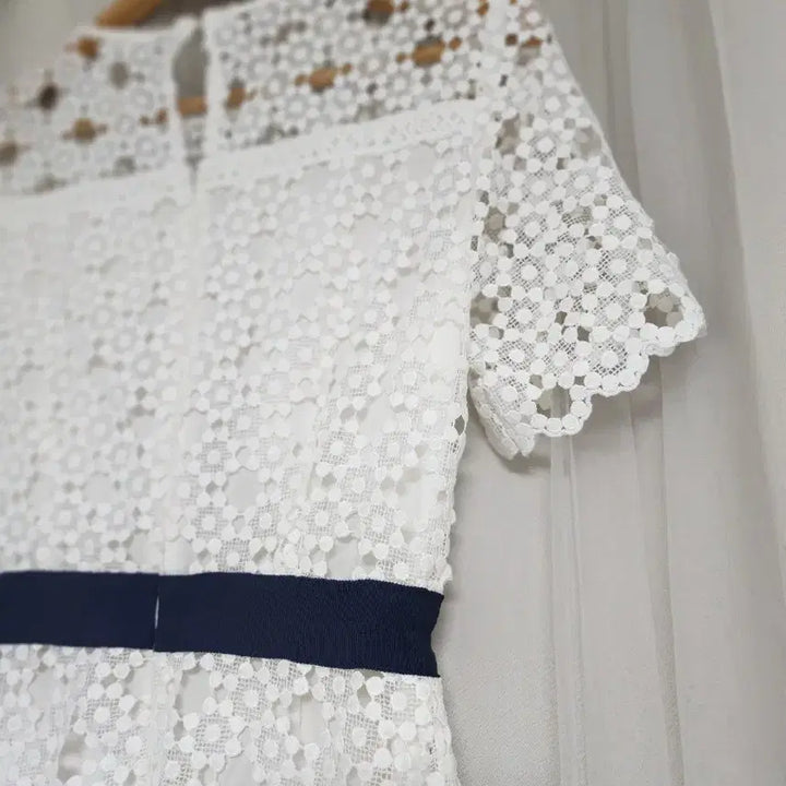 [BUNJANG] Plastic Island White Lace Long Dress / 플라스틱아일랜드 화이트 레이스 원피스