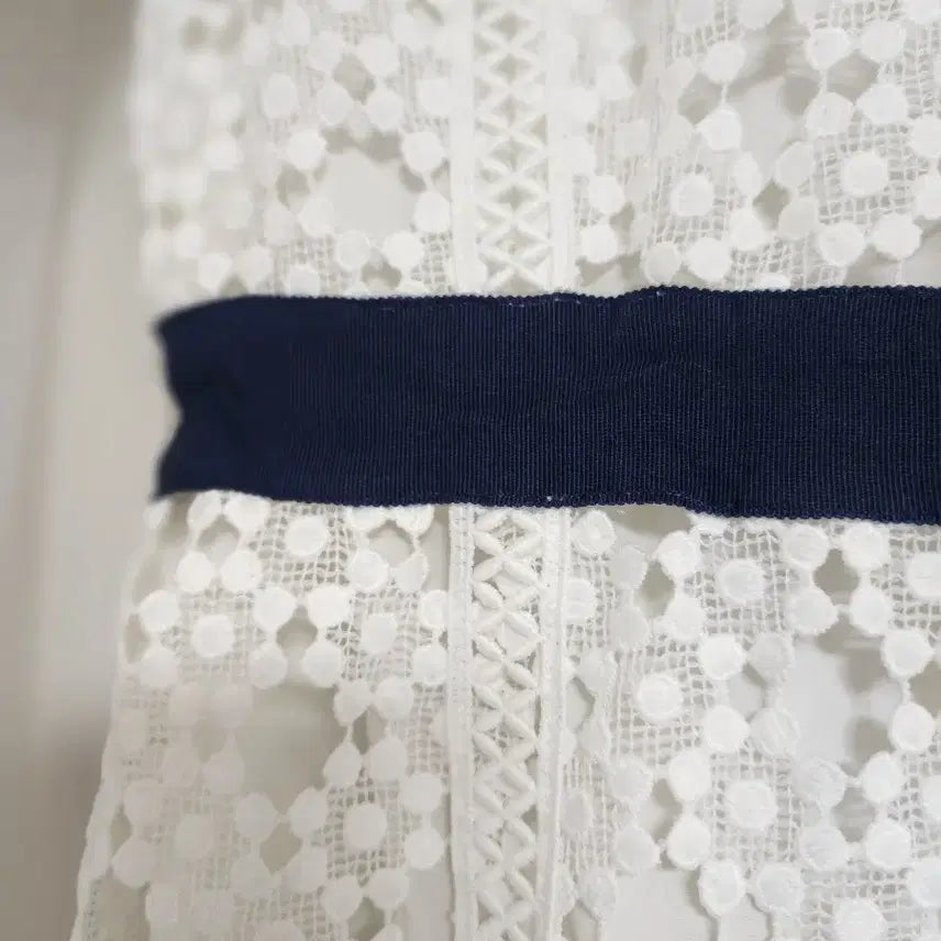 [BUNJANG] Plastic Island White Lace Long Dress / 플라스틱아일랜드 화이트 레이스 원피스