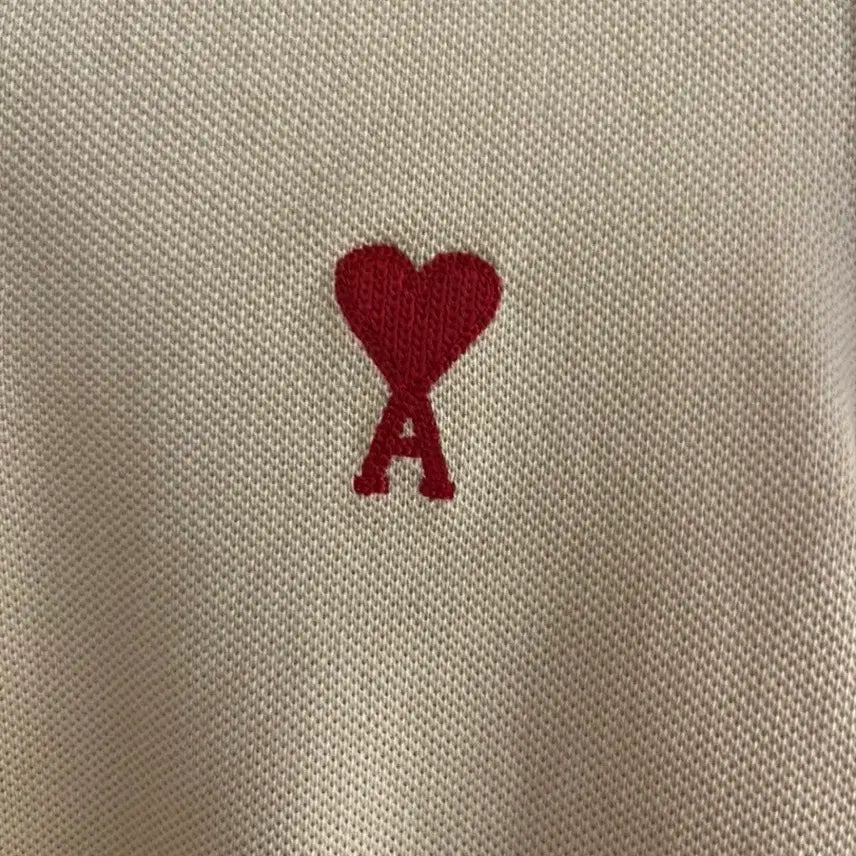 [SOLD OUT] 아미 하트 로고 카라티 베이지 S