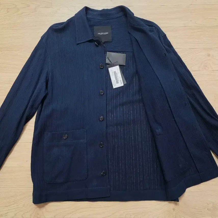 [SOLD OUT] 질스튜어트뉴욕  썸머 브리즈 아우터형 셔츠 L 105 정가45 네이비