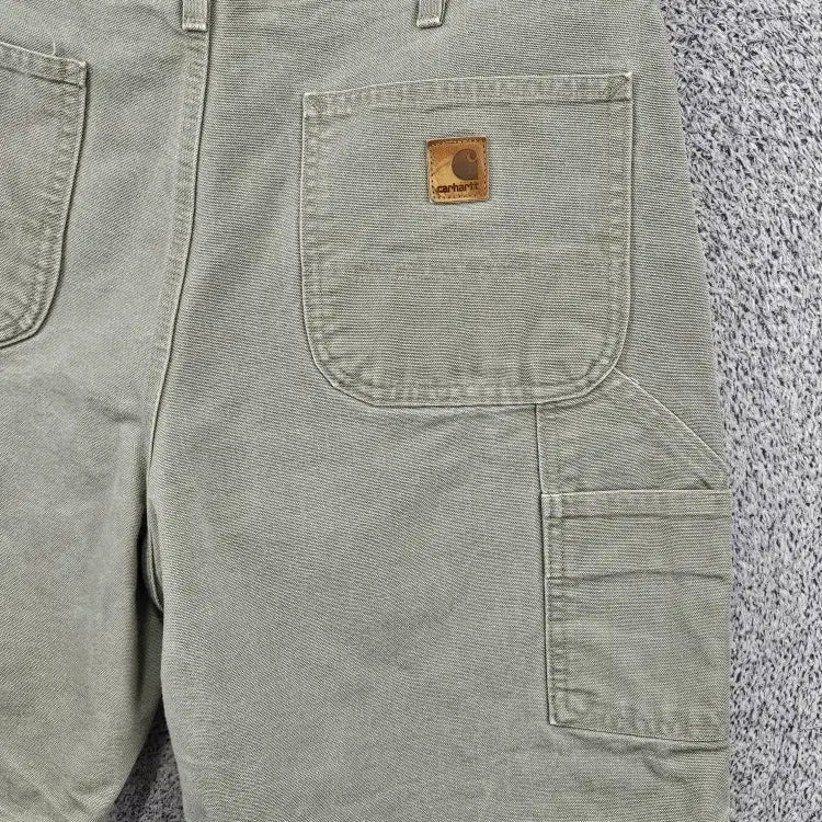[SOLD OUT] 칼하트 덕캔버스 더블니 워크 쇼츠 반바지 커스텀 ( 36" )/11886