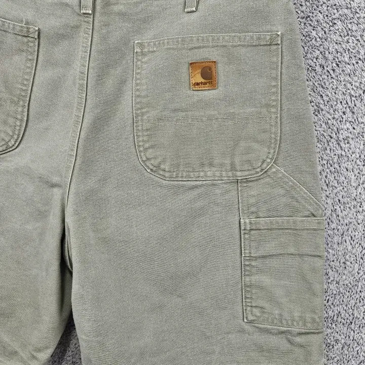 [SOLD OUT] 칼하트 덕캔버스 더블니 워크 쇼츠 반바지 커스텀 ( 36" )/11886