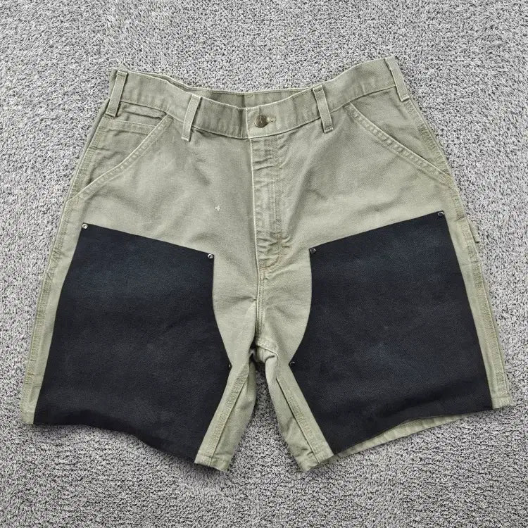 [SOLD OUT] 칼하트 덕캔버스 더블니 워크 쇼츠 반바지 커스텀 ( 36" )/11886