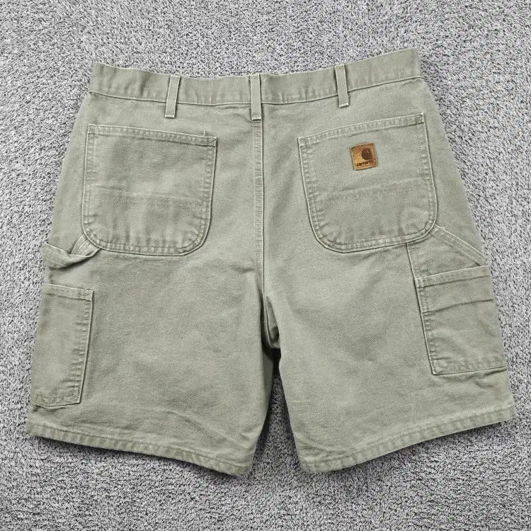 [SOLD OUT] 칼하트 덕캔버스 더블니 워크 쇼츠 반바지 커스텀 ( 36" )/11886