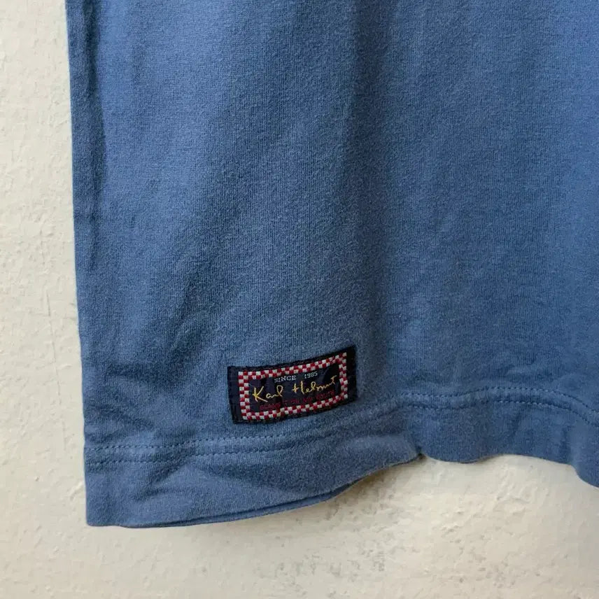[BUNJANG] Karl Helmut Vintage Indigo Denim Star T-shirt / [L] 칼헬무트 일본 빈티지 인디고 데님 스타 반팔티