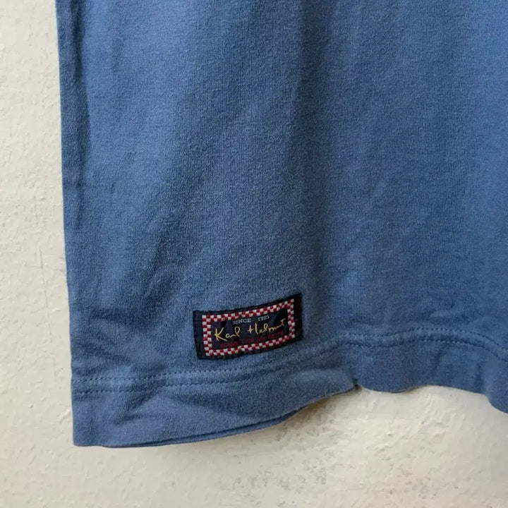 [BUNJANG] Karl Helmut Vintage Indigo Denim Star T-shirt / [L] 칼헬무트 일본 빈티지 인디고 데님 스타 반팔티