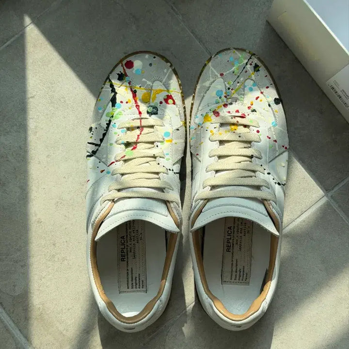 [BUNJANG] Maison Margiela German Army Painting Sneakers / 마르지엘라 독일군 페이팅 35사이즈