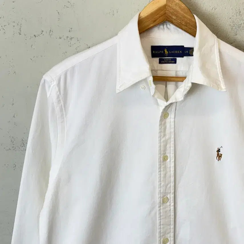 [BUNJANG] Polo Ralph Lauren Oxford White Shirt / [L] 폴로랄프로렌 옥스포드 화이트 셔츠