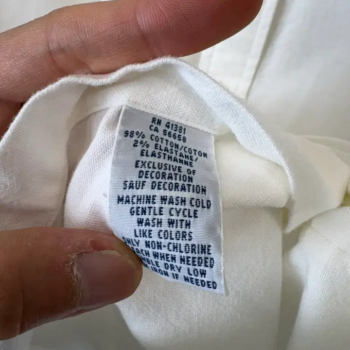 [BUNJANG] Polo Ralph Lauren Oxford White Shirt / [L] 폴로랄프로렌 옥스포드 화이트 셔츠
