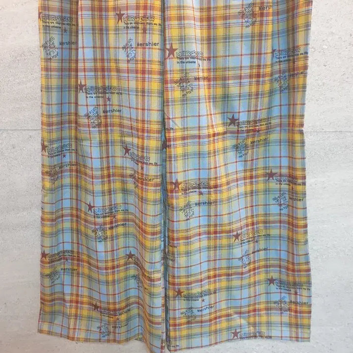 [BUNJANG] MR.QIZHI Checkered Wide Pants / MR.QIZHI 체크 와이드 팬츠. 미착.