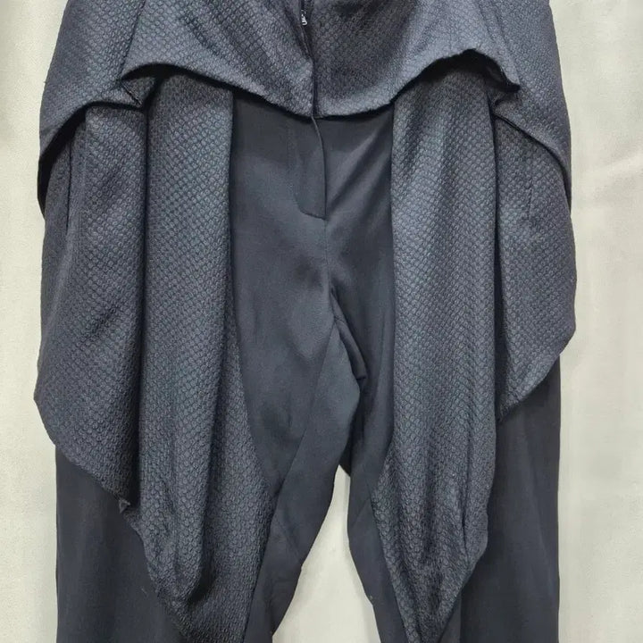 [BUNJANG] TIME Black Patterned Color Block Pants / TIME 블랙 패턴 배색 바지