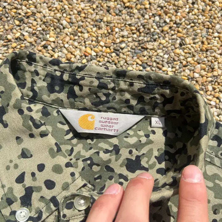 [BUNJANG] Carhartt Camouflage Shirt / 데칼하트(Carhartt) 카모폴라쥬 셔츠
