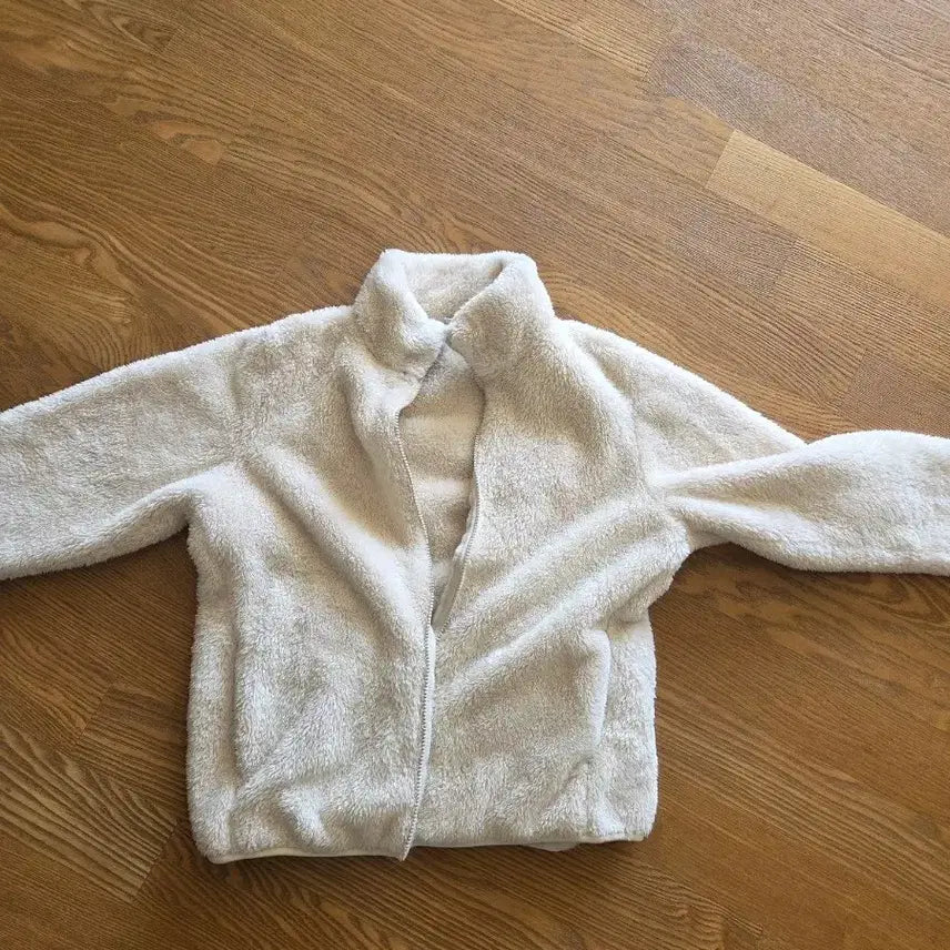 [BUNJANG] Fleece Ivory Jacket / 뽀글이 양털 후리스 아이보리