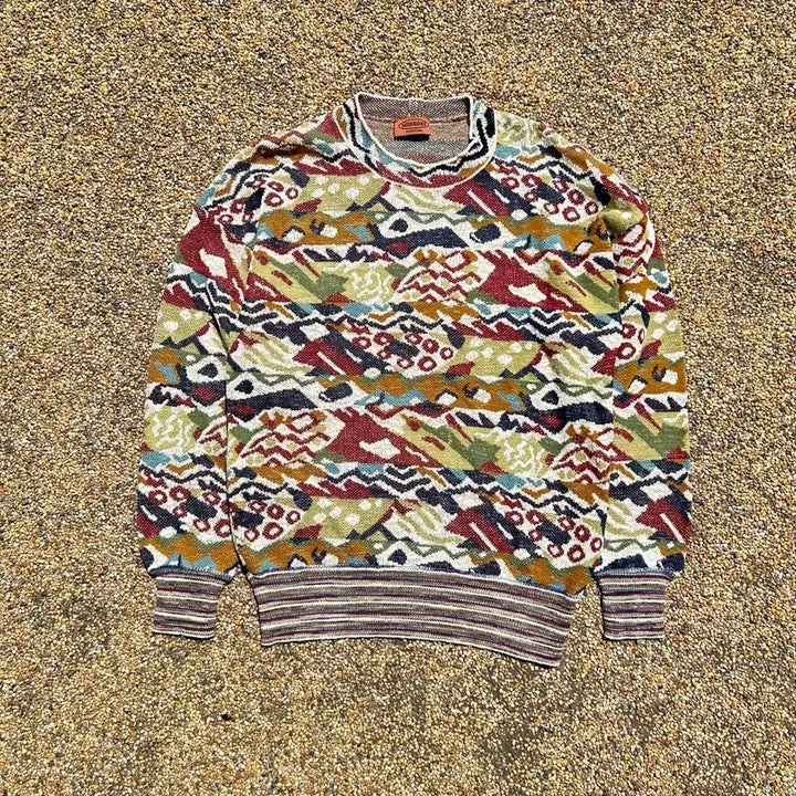 [BUNJANG] Missoni Sports Vintage Pattern Knit Sweater / 미소니 스포츠(missoni sports) 빈티지 패턴 니트