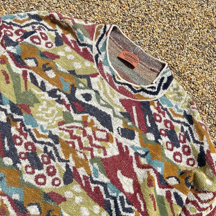 [BUNJANG] Missoni Sports Vintage Pattern Knit Sweater / 미소니 스포츠(missoni sports) 빈티지 패턴 니트