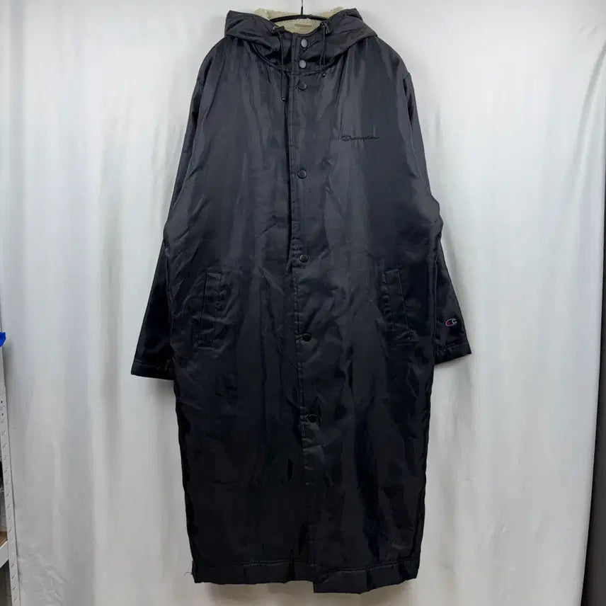 [BUNJANG] Champion Old School Fleece Coat / (L) 챔피온 올드스쿨 백로고 양털 돕바 블랙