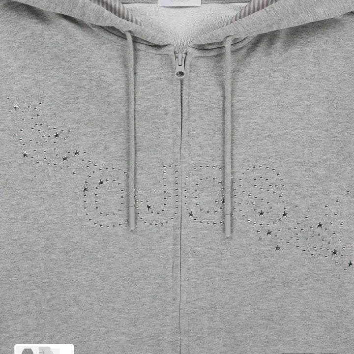 [BUNJANG] Hotfix Logo Hoodie Zip-up / Grey / Size 1 / Hotfix Logo Hoodie Zip-up / Grey / 사이즈 1