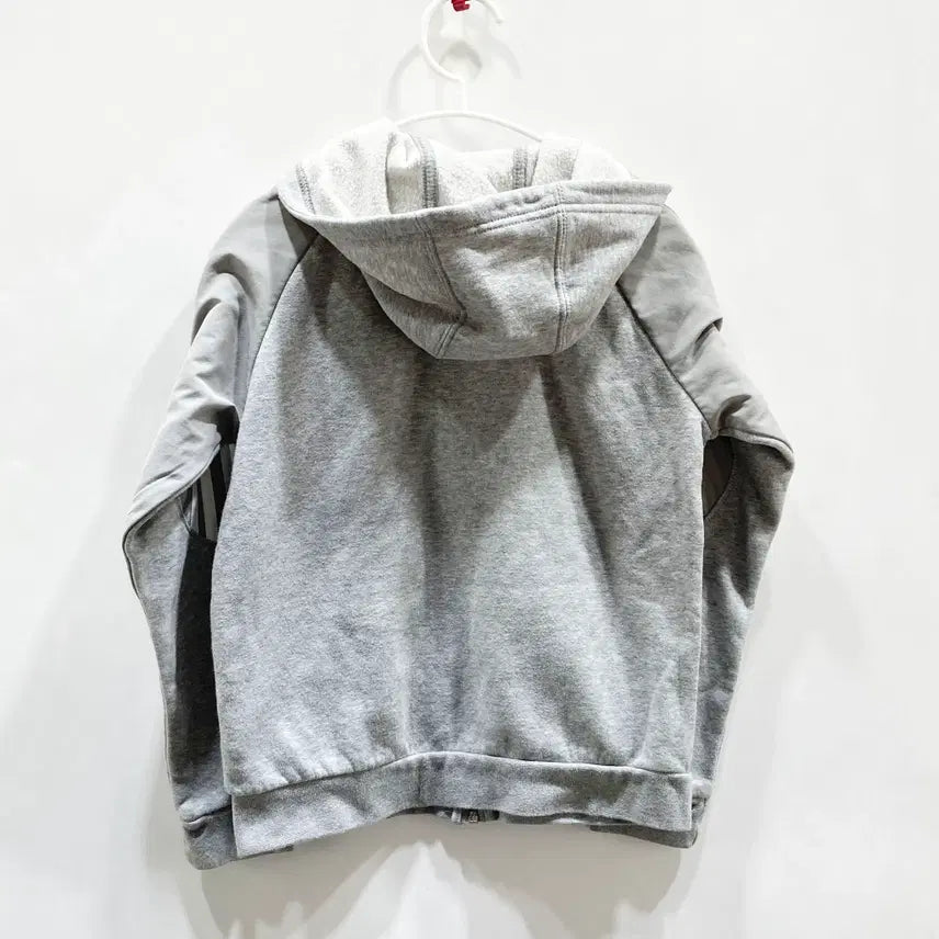 [BUNJANG] Adidas Junior Hooded Fleece Zip-up Jacket / 아디다스 쥬니어 후드 기모집업 140 진스센스