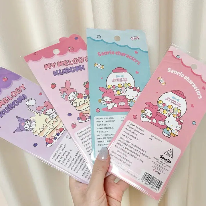 [SOLD OUT] 산리오헬로키티워터봉봉스티커 마이멜로디쿠로미반짝비즈워터스티커 폰꾸다꾸
