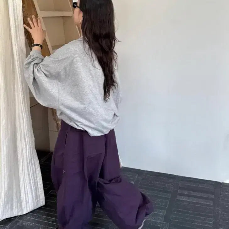 [SOLD OUT] 에토스 밴딩 버클 팬츠 퍼플