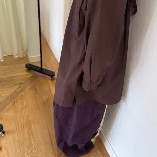 [SOLD OUT] 에토스 밴딩 버클 팬츠 퍼플