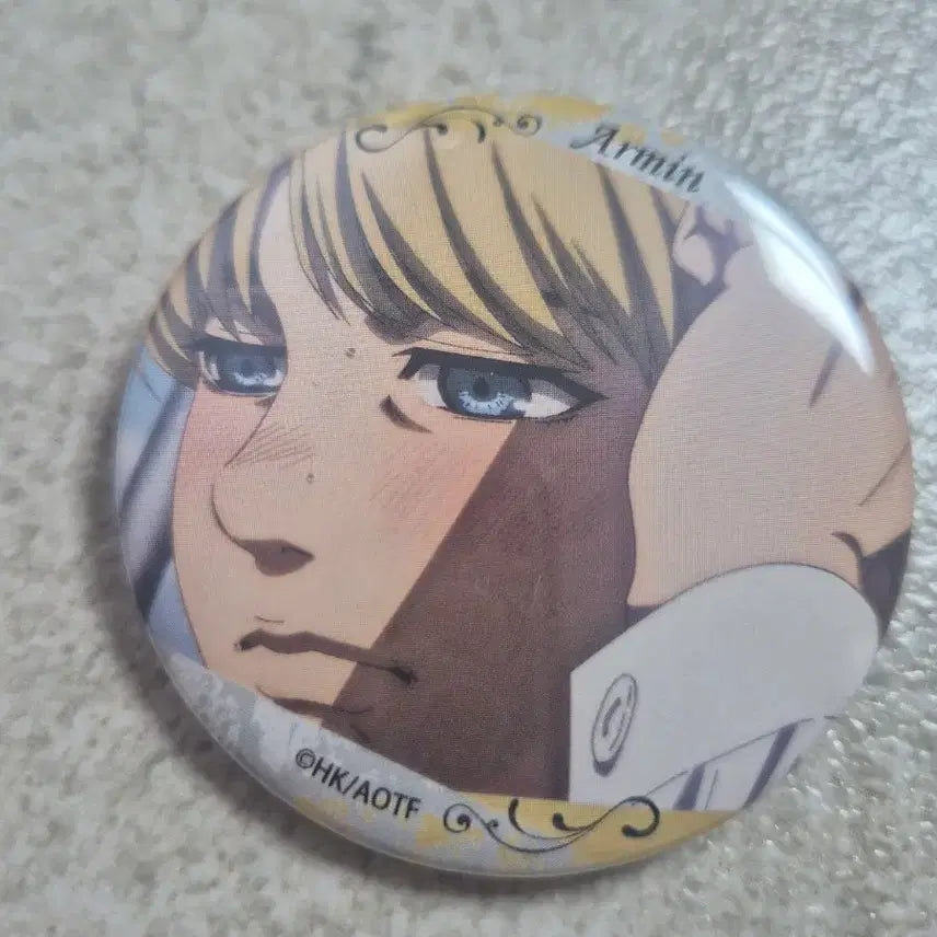 [BUNJANG] Attack on Titan Armin Anime Can Badge / 진격의거인 파이널 아르민 애니랑 썸탈때 캔뱃지