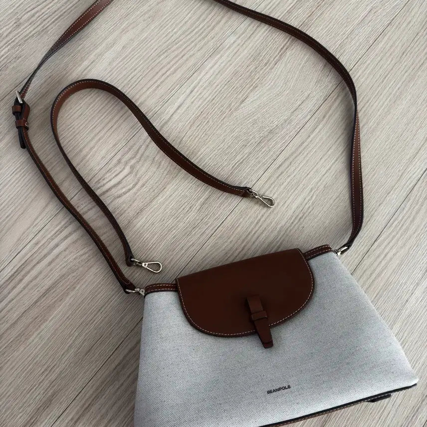 [BUNJANG] Beanpole Fine Shoulder Bag (Brown) / [빈폴] ACC 파인 숄더백 브릭 (브라운)
