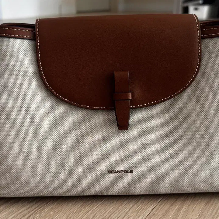 [BUNJANG] Beanpole Fine Shoulder Bag (Brown) / [빈폴] ACC 파인 숄더백 브릭 (브라운)