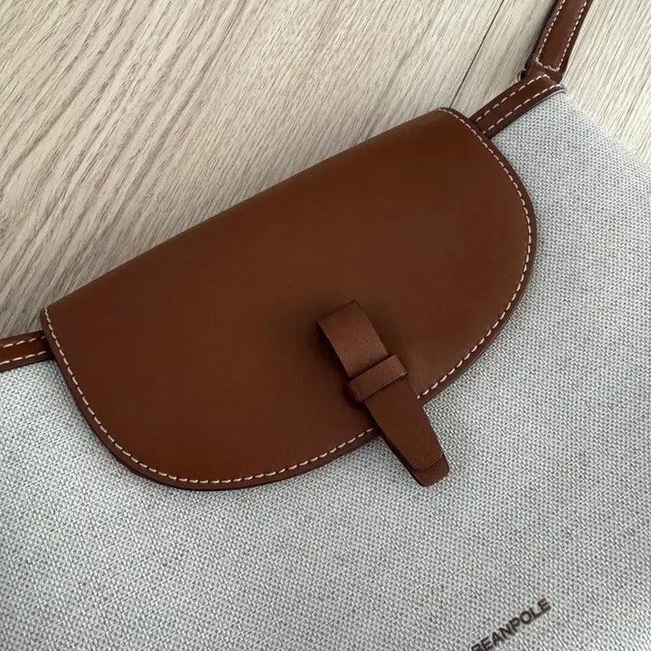 [BUNJANG] Beanpole Fine Shoulder Bag (Brown) / [빈폴] ACC 파인 숄더백 브릭 (브라운)