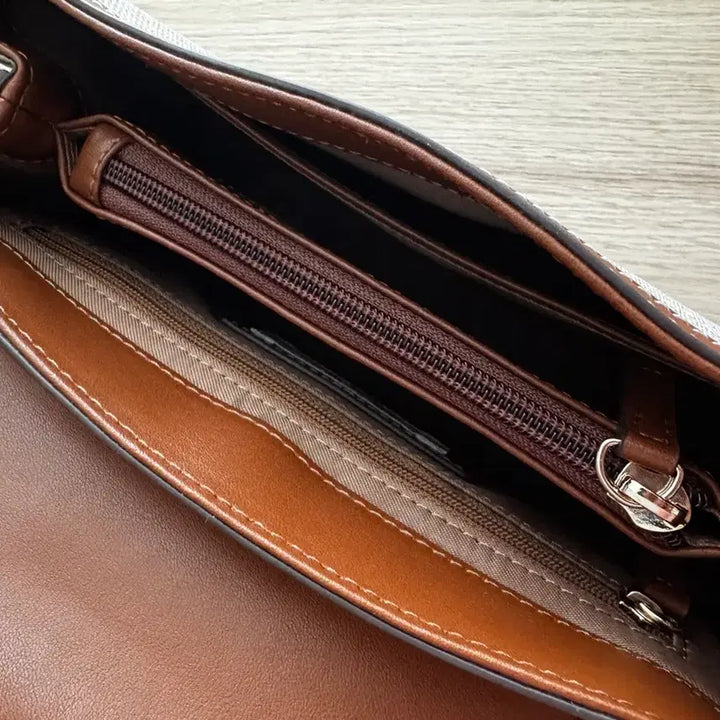[BUNJANG] Beanpole Fine Shoulder Bag (Brown) / [빈폴] ACC 파인 숄더백 브릭 (브라운)