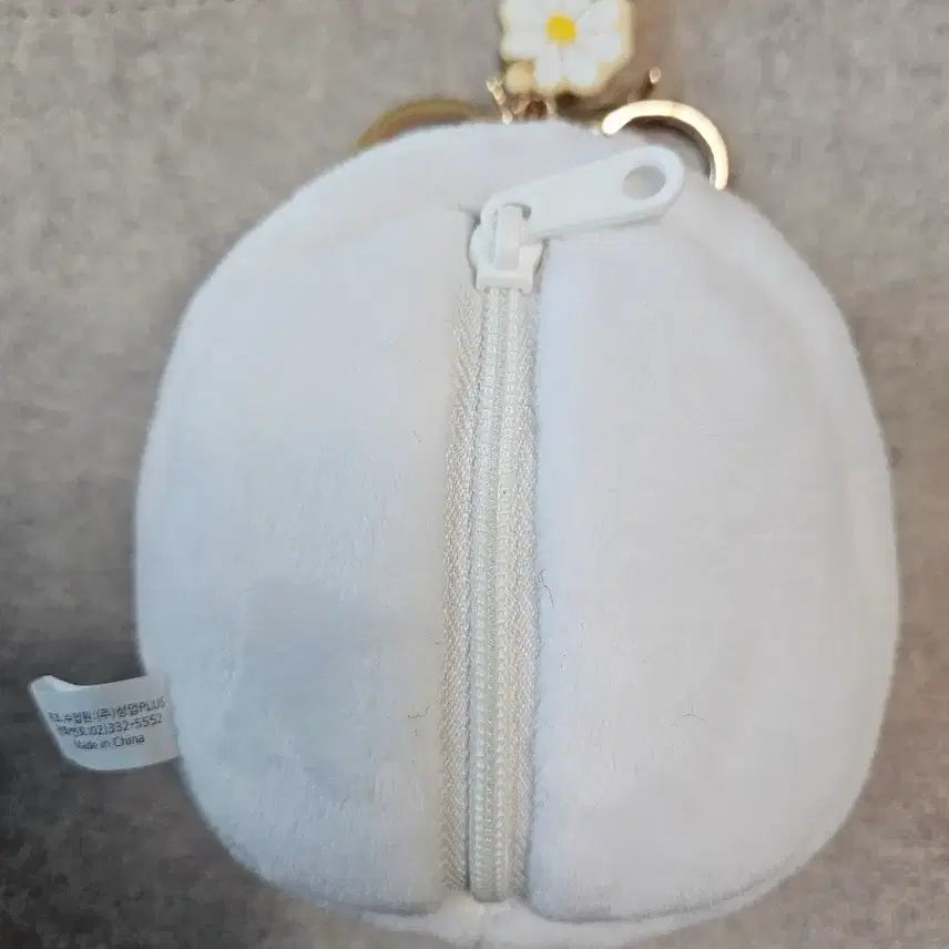 [BUNJANG] Molang Checkered Shopping Cart Keyring / 몰랑이 장바구니 키링