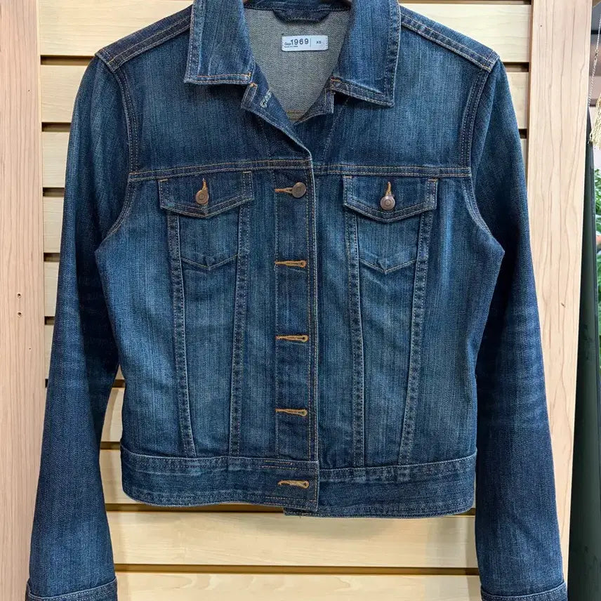 [BUNJANG] Gap 1969 Denim Jacket Raw Vintage Wash / 갭 1969 데님 자켓 생지 빈티지워싱