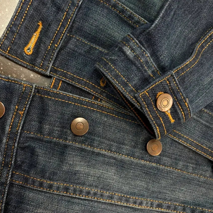 [BUNJANG] Gap 1969 Denim Jacket Raw Vintage Wash / 갭 1969 데님 자켓 생지 빈티지워싱