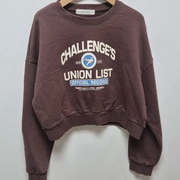 [BUNJANG] Ordinary Holiday Crop Sweatshirt / (165) 오디너리홀리데이 크롭 맨투맨