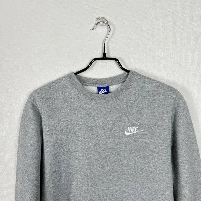 [BUNJANG] Nike Gray Fleece Sweatshirt / 나이키/기모 그레이 맨투맨 긴팔 티 남S 90/라덴