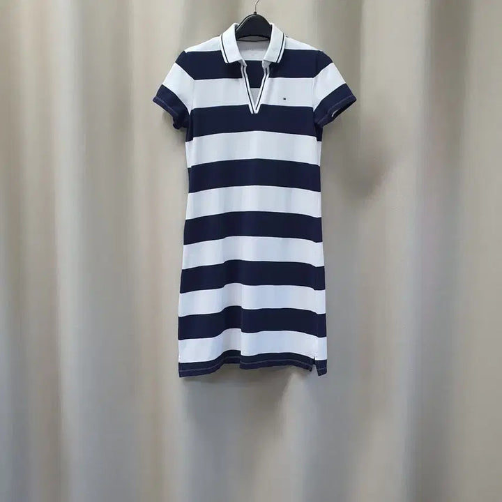 [BUNJANG] Tommy Hilfiger Striped Short-Sleeve Dress / 타미힐피거 반소매 셔츠 원피스
