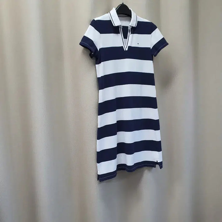[BUNJANG] Tommy Hilfiger Striped Short-Sleeve Dress / 타미힐피거 반소매 셔츠 원피스