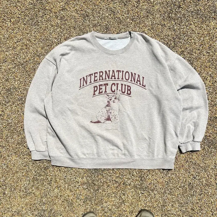 [BUNJANG] The Open Product Pet Club Crewneck Sweatshirt / 더오픈 프로덕트 펫클럽 크루넥 맨투맨