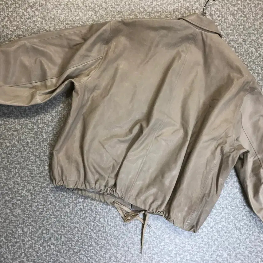[BUNJANG] At the Baygel Real Lambskin Leather Balloon Jacket / 앳더베이글 엣더베이글 리얼 램스킨 양가죽 벌룬 자켓 재킷 레더 이태리