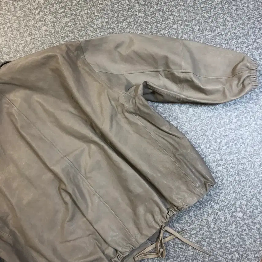 [BUNJANG] At the Baygel Real Lambskin Leather Balloon Jacket / 앳더베이글 엣더베이글 리얼 램스킨 양가죽 벌룬 자켓 재킷 레더 이태리