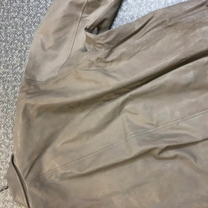 [BUNJANG] At the Baygel Real Lambskin Leather Balloon Jacket / 앳더베이글 엣더베이글 리얼 램스킨 양가죽 벌룬 자켓 재킷 레더 이태리