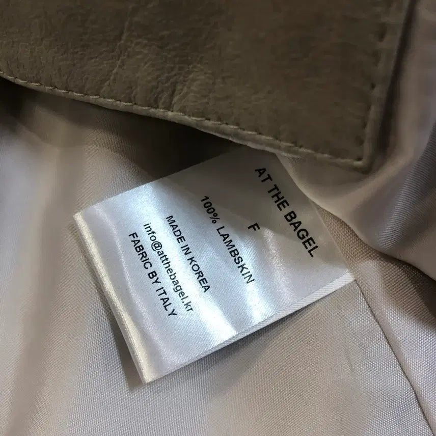 [BUNJANG] At the Baygel Real Lambskin Leather Balloon Jacket / 앳더베이글 엣더베이글 리얼 램스킨 양가죽 벌룬 자켓 재킷 레더 이태리