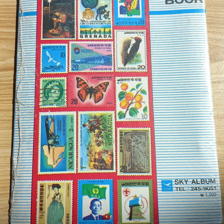 [BUNJANG] Vintage Stamp Collection Album 1980s-1990s / 고전 우표수집 앨범 80년대 90년대 레트로 근현대사 박정희
