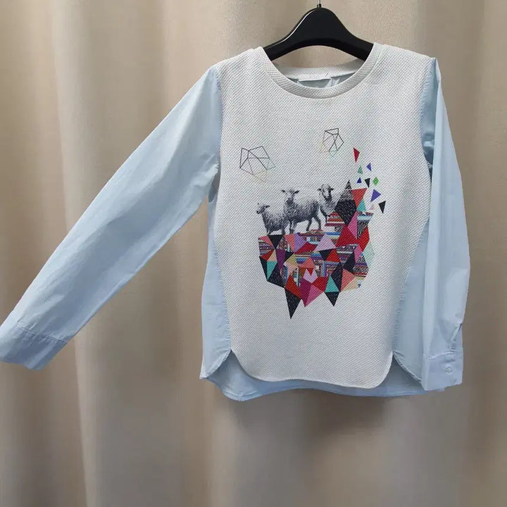[BUNJANG] Beast in New York Long-Sleeve Blouse / 비스트인뉴욕 긴소매 블라우스
