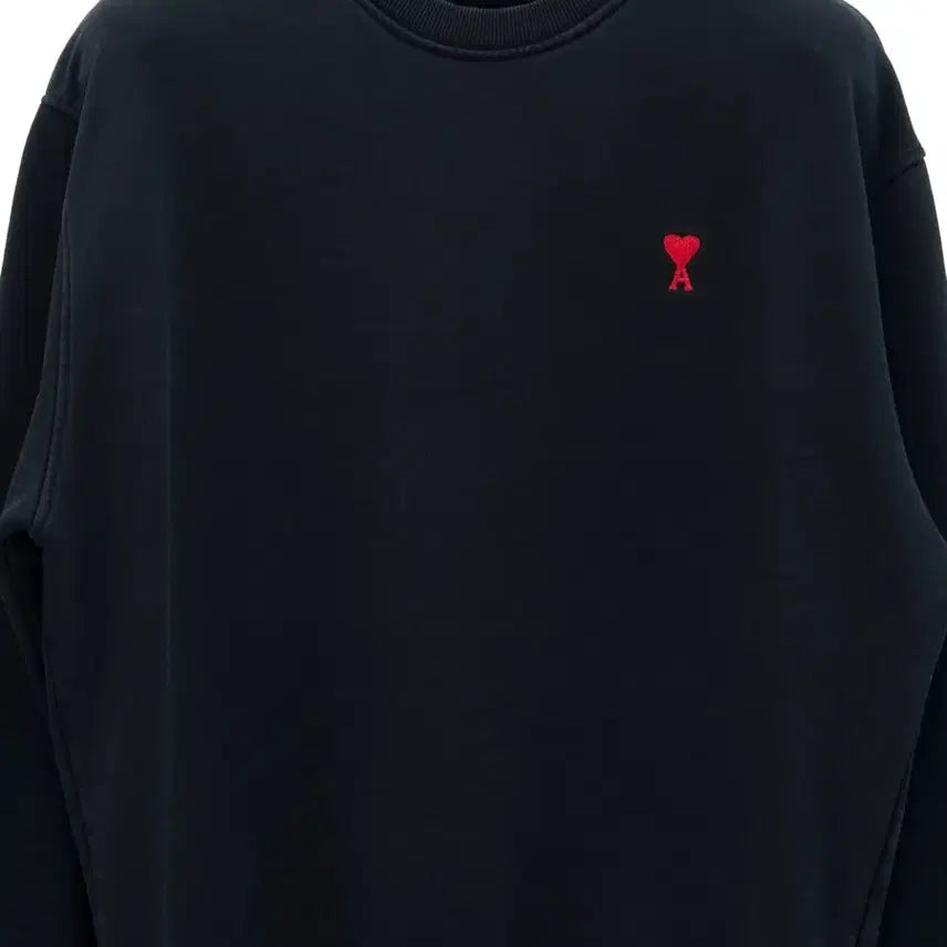 [BUNJANG] AMI Small Heart Sweatshirt Black XL / 아미 스몰하트 맨투맨 블랙 XL