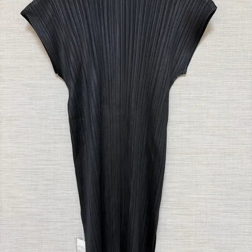 [BUNJANG] Pleats Please Black Shirt Dress (Size 3) / 플리츠플리즈 블랙 셔츠 원피스 3사이즈