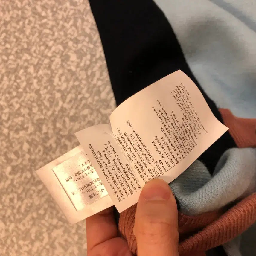 [BUNJANG] CEDRIC CHARLIER Wool Blend Flare Skirt / 세드릭찰리어 배색 울100% 플레어 스커트 치마 양면 슬릿 명품 니트