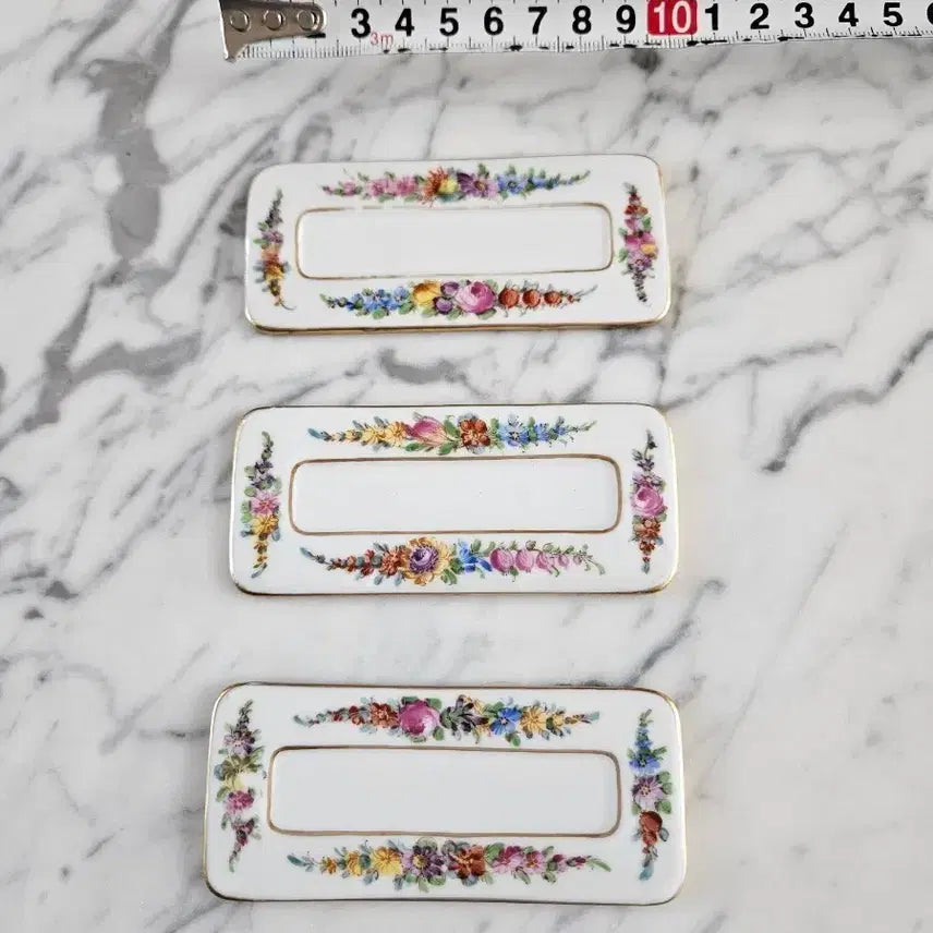 [BUNJANG] German Dresden Name Tag Set / 앤틱 독일 드레스덴 네임태그