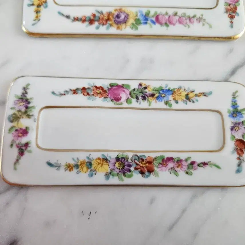 [BUNJANG] German Dresden Name Tag Set / 앤틱 독일 드레스덴 네임태그